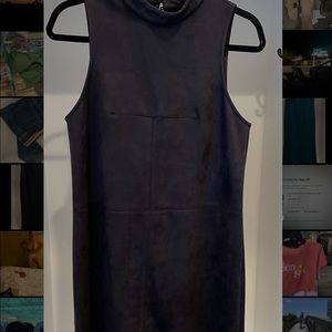 High neck mini dress